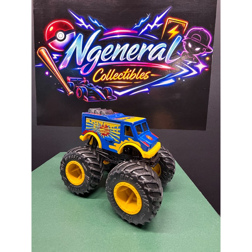 Hot Wheels Monster Jam Monster Portions Diecast Monster Truck Blue Yellow 1:64
